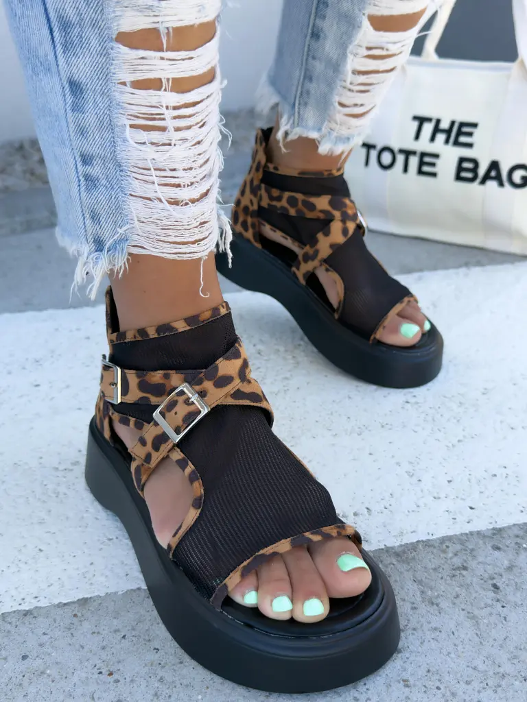 Leopardie dámske sandále ZINEB - next