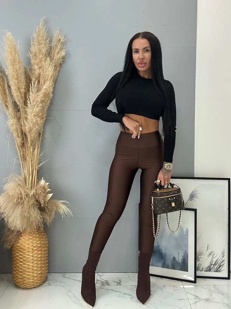 Legíny STARS s lesklým efektom