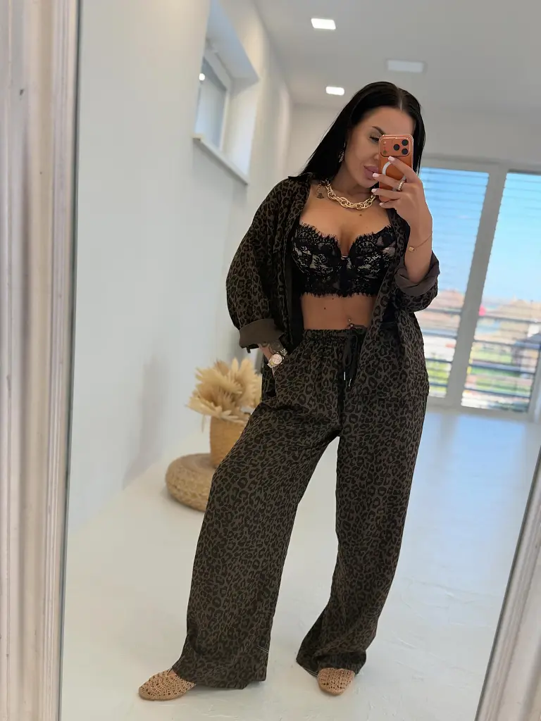 Dvojdielny komplet s leopardím vzorom ALBA - next